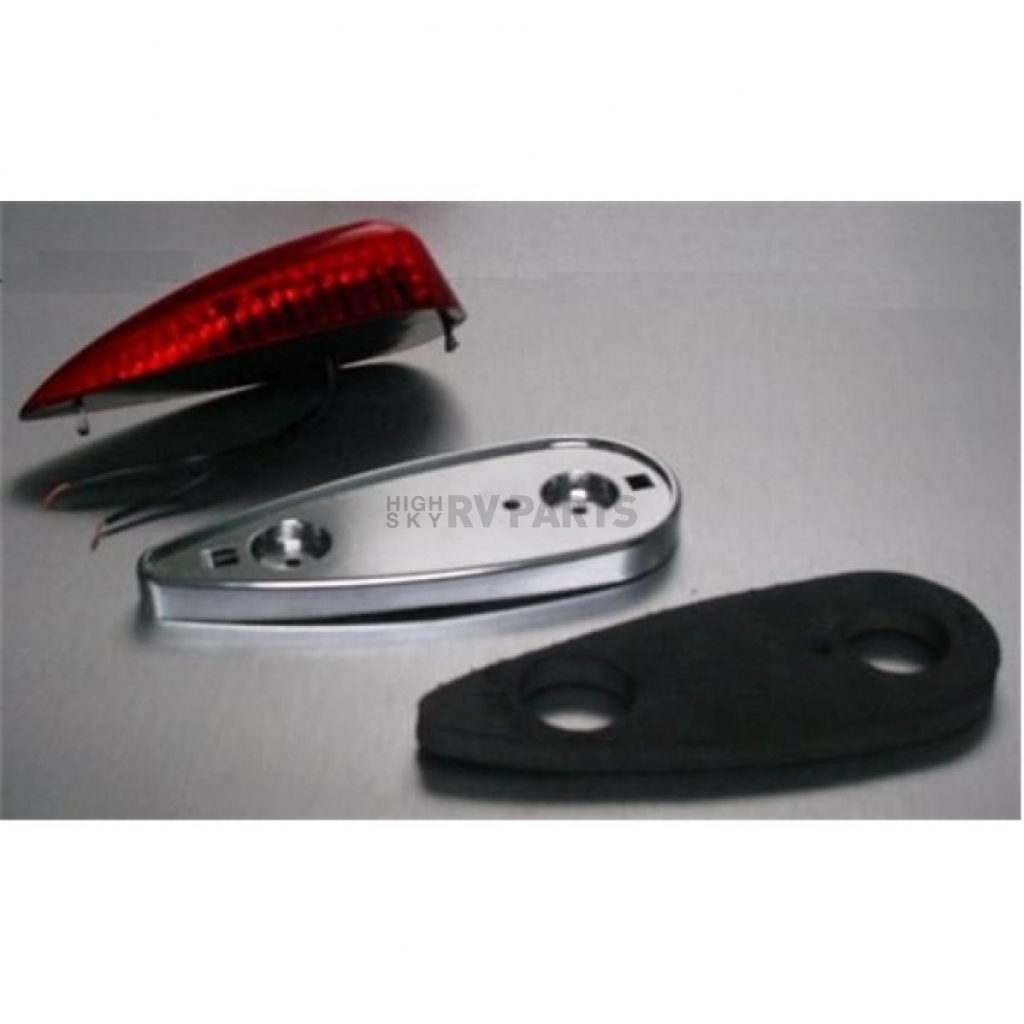 Airstream Marker Light Clearance Tear Drop Red LED 512860